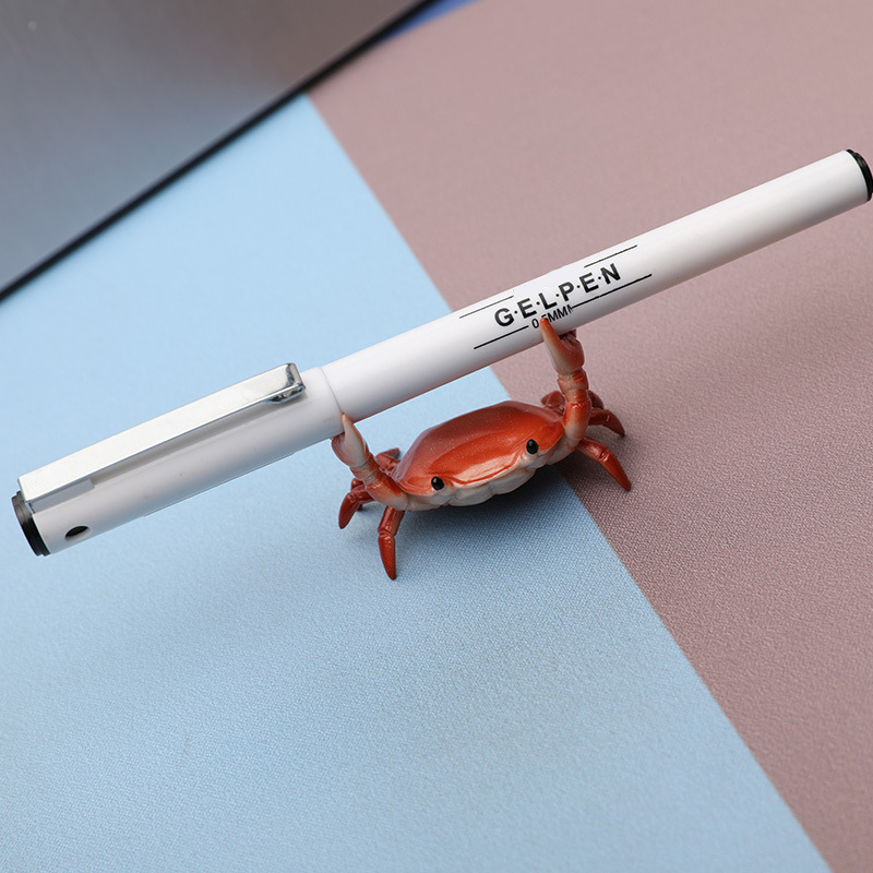 Desk Setup Accessories Aesthetic - Funny Crab Desktop Pen Holder as