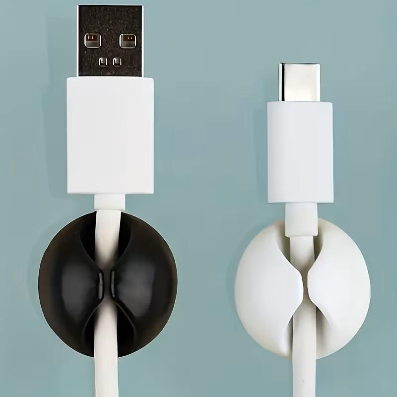 Desk Setup Equipment - 6/10/18-Piece Cable Organizer Set, Desktop Cable
