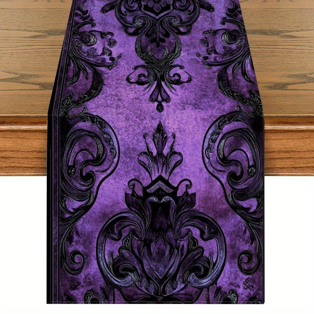 Desk Setup Background - 1 Piece of Retro Baroque Purple
