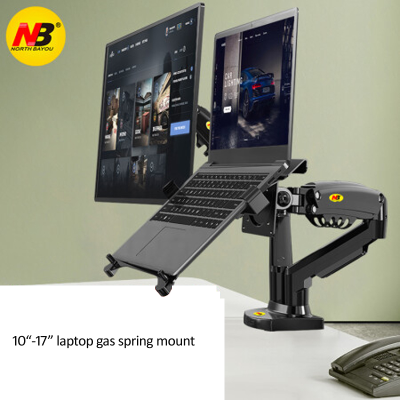 Desktop NB F160 + FP-2 Gas Spr - đánh giá và giá Dual Monitor Desk Setup