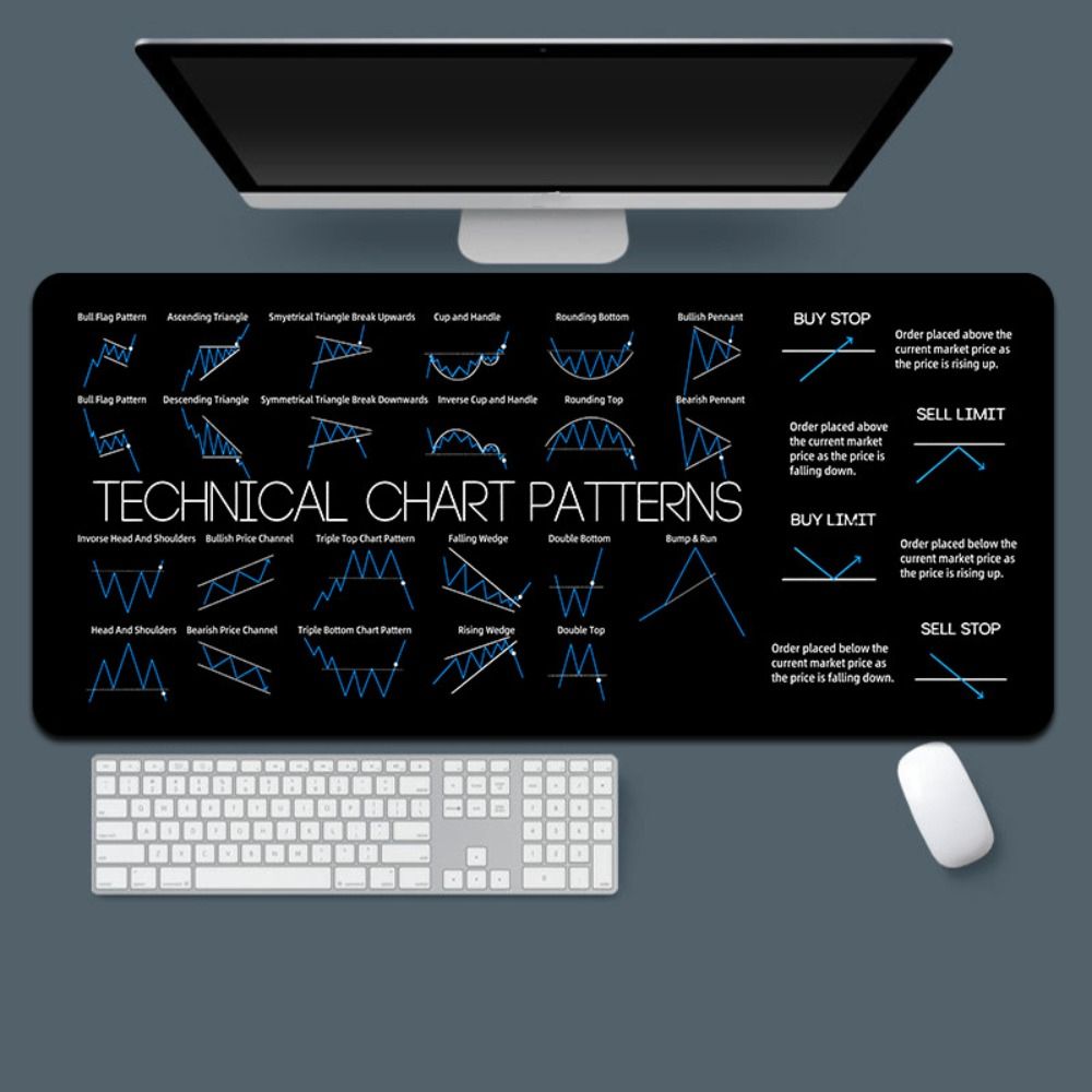 700X300mm Chart Pattern Mouse  - đánh giá và giá Desk Setup Accessories Aesthetic