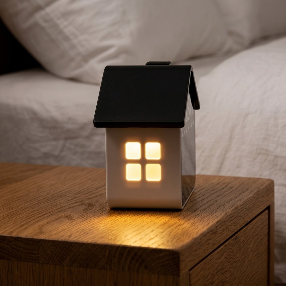 Night Light LED Alarm Clock Mi - đánh giá và giá Desk Setup Minimalist