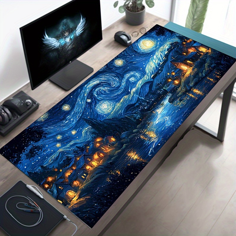 Large Starry Night Mouse Pad 9 - đánh giá và giá Desk Setup Accessories Aesthetic