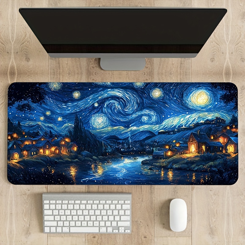 Large Starry Night Mouse Pad 9 - đánh giá và giá Desk Setup Accessories Aesthetic