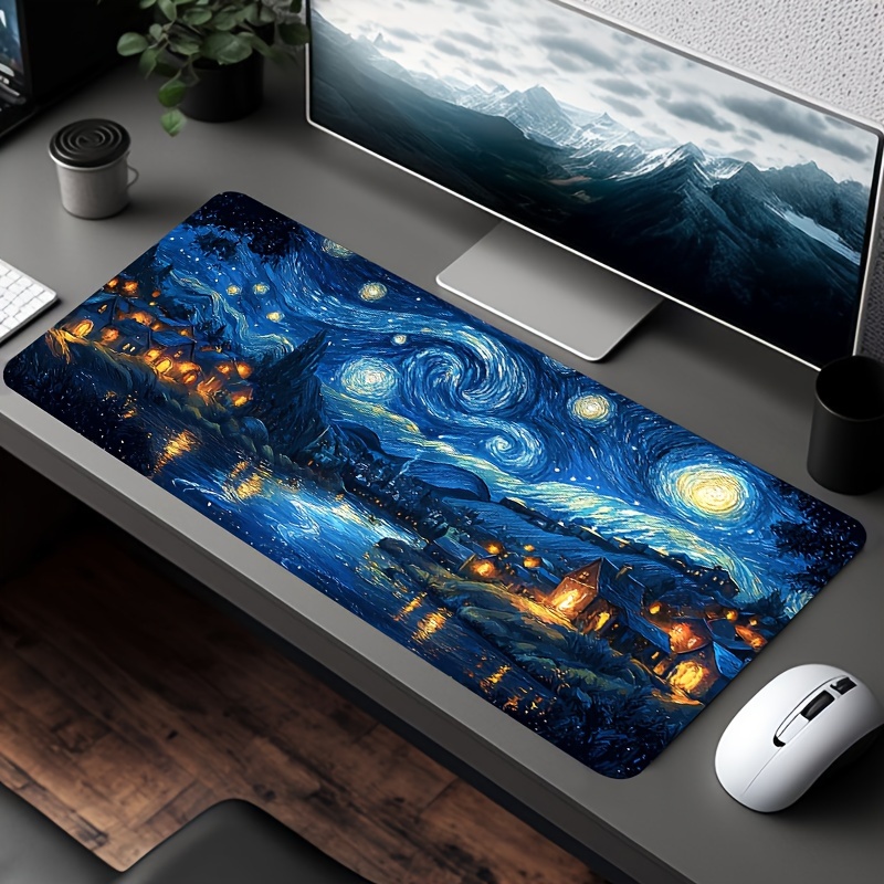 Large Starry Night Mouse Pad 9 - đánh giá và giá Desk Setup Accessories Aesthetic