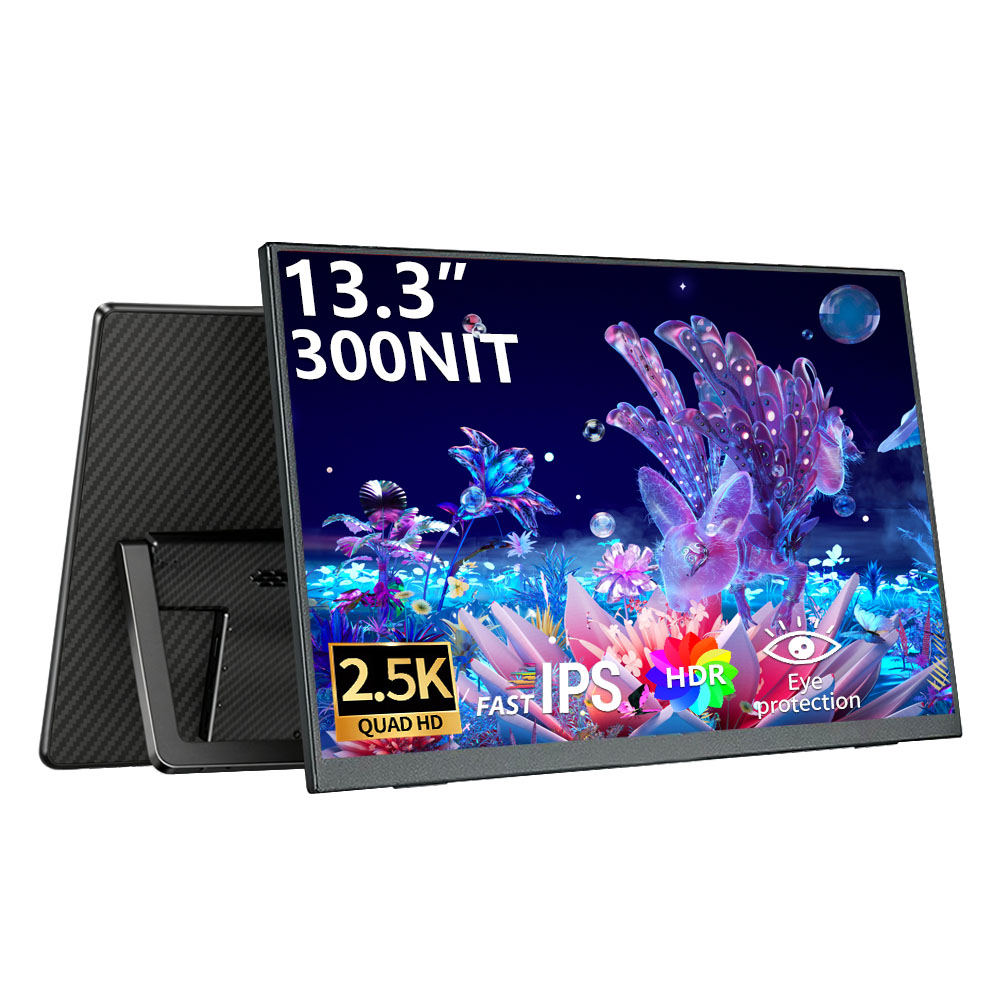MAFNKOU 13.3-Inch 2.5k Portabl - đánh giá và giá Dual Monitor Desk Setup