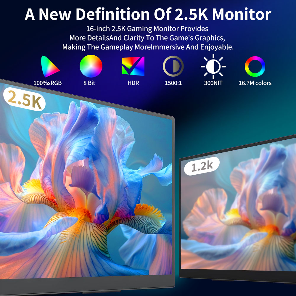 MAFNKOU 13.3-Inch 2.5k Portabl - đánh giá và giá Dual Monitor Desk Setup