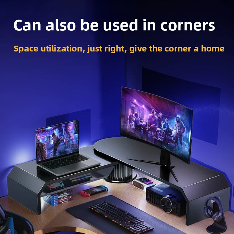 Gaming Dual Monitor Stand Offi - đánh giá và giá Dual Monitor Desk Setup