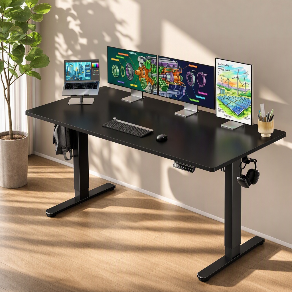 Electric Standing Desk, Whole  - đánh giá và giá Desk Setup Height