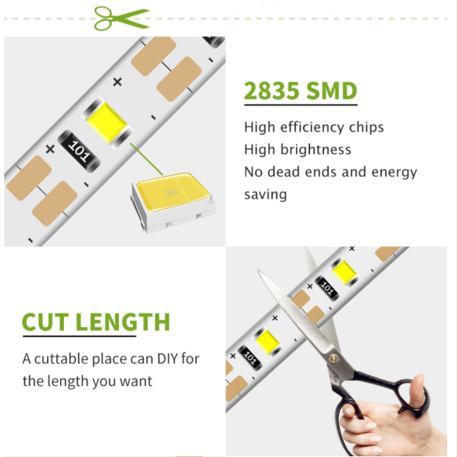 USB Dây Đèn LED Đèn 2835SMD DC - đánh giá và giá Desk Setup Background
