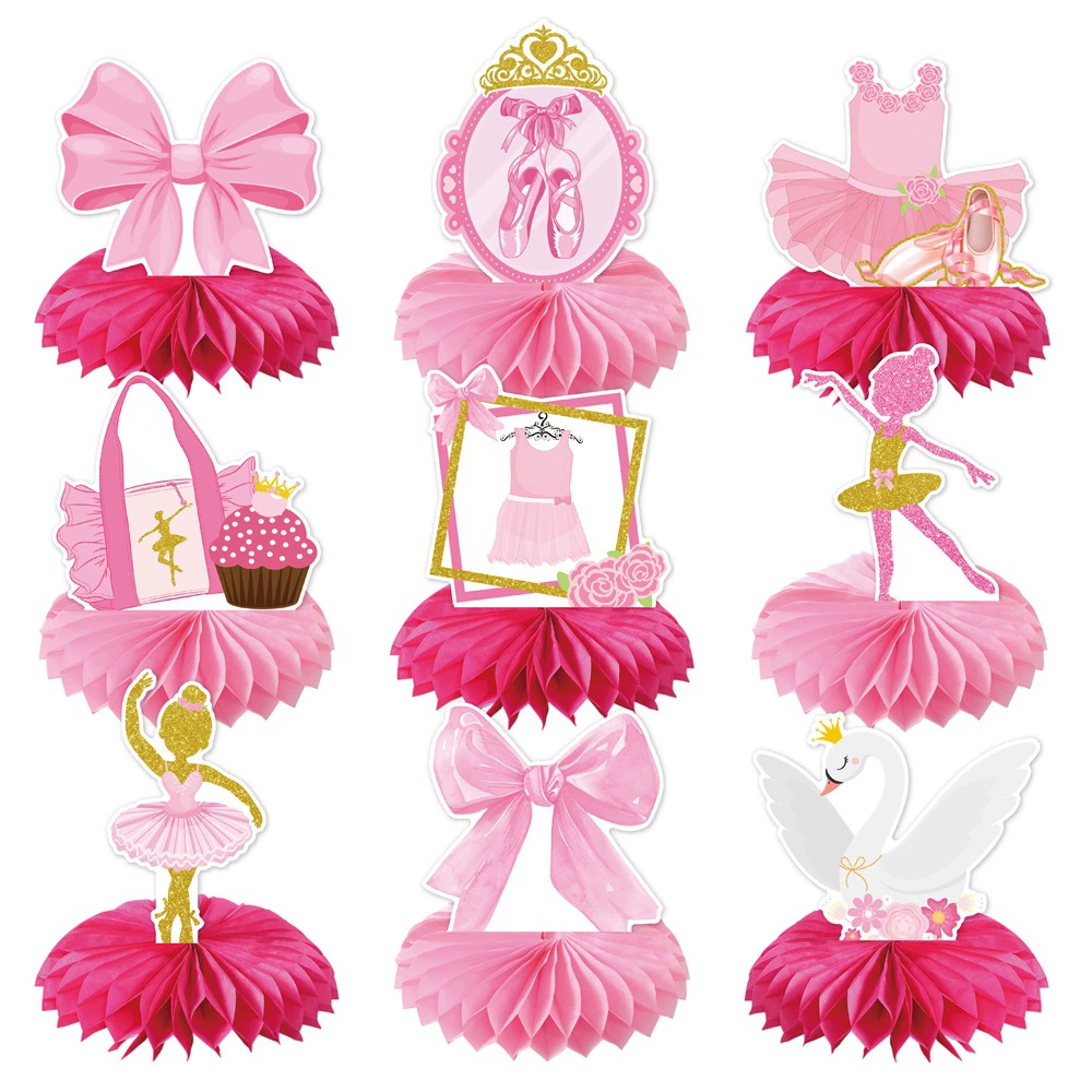 9Pcs Pink Bow Ballet Theme Des - đánh giá và giá Desk Setup Background
