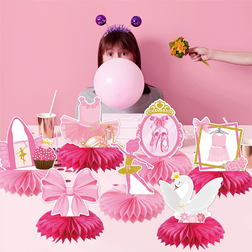 9Pcs Pink Bow Ballet Theme Des - đánh giá và giá Desk Setup Background