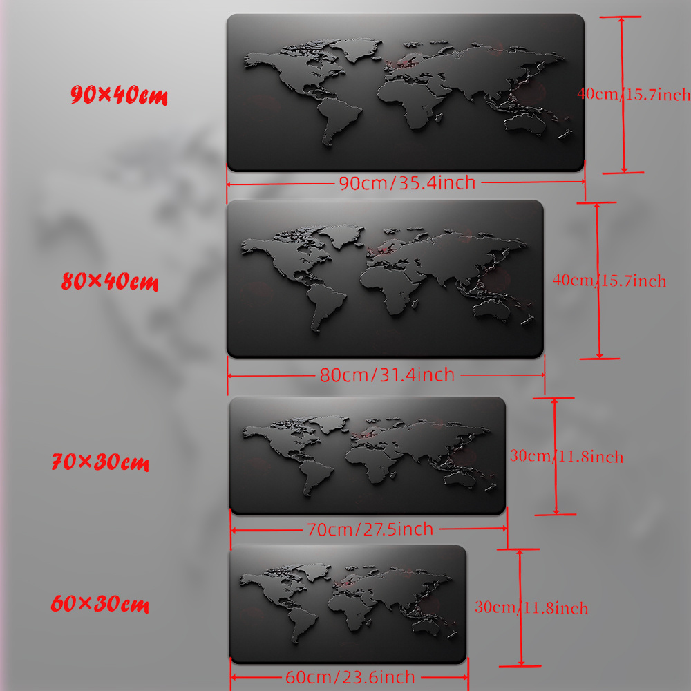 Black and Gray Gradient Map De - đánh giá và giá Desk Setup Accessories Aesthetic